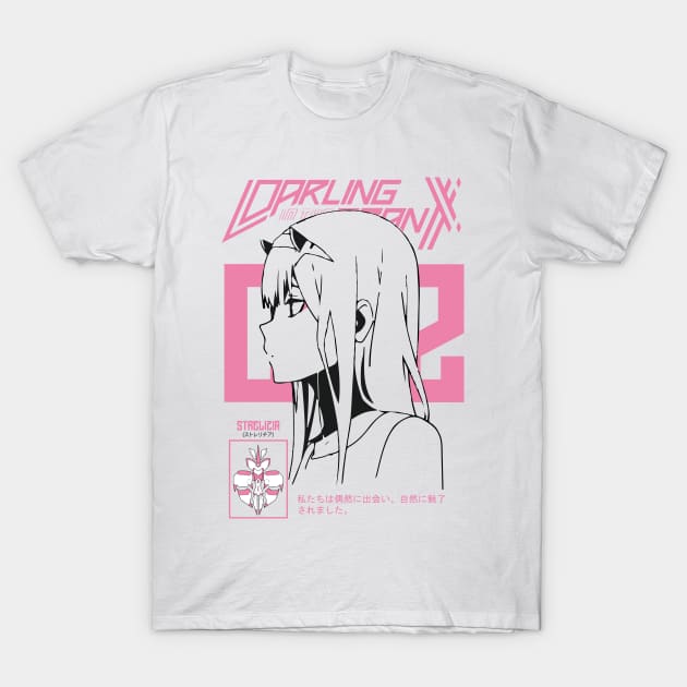 ZERO TWO - Darling (exclusive design) T-Shirt by Kurage